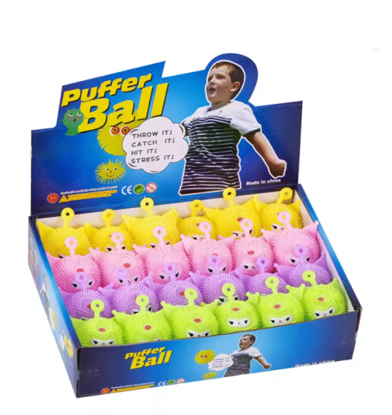 Children’s Glowing Furry Ball Str Relief Toy