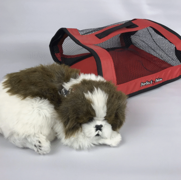 PERFECT PETZZZ Sleeping Breathing Shih Tzu Dog + Carrier – Makes clicking noise