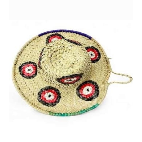 Yemeni authentic straw Hat كوفية عزف يمنية