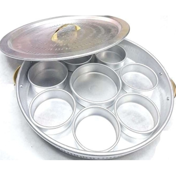 Food serving tray with lid cover صحن تقديم مقبلات مع الغطاء